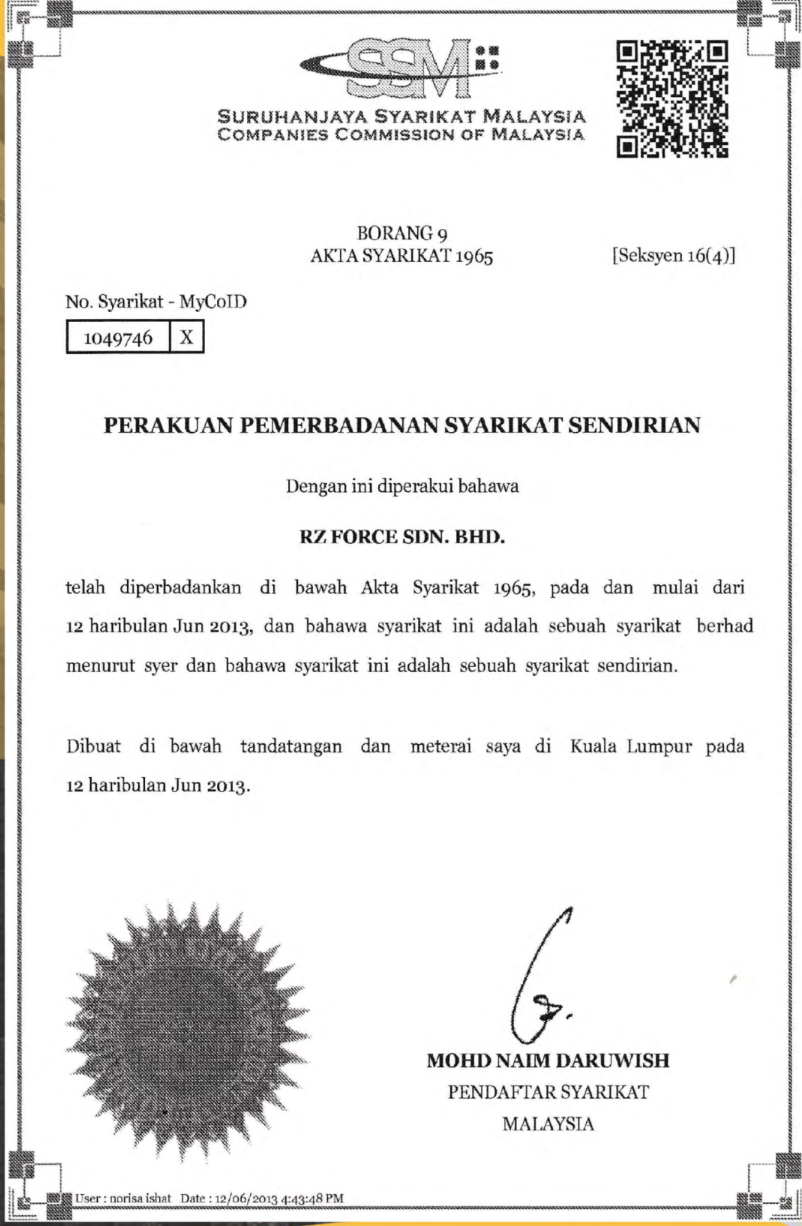 SSM Company Registration